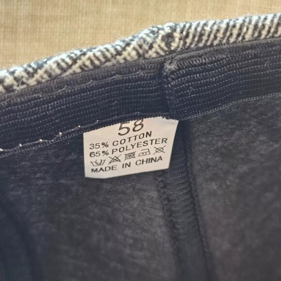 Men Hat Gatsby Gray Cap Hat Newsboy Hat Size 58 New - Picture 8 of 12